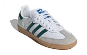 Кроссовки и кеды Adidas Samba OG White Collegiate Green Gum Kids IE1331