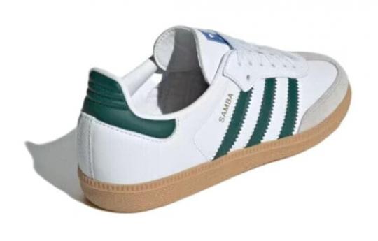 Кроссовки и кеды Adidas Samba OG White Collegiate Green Gum Kids IE1331