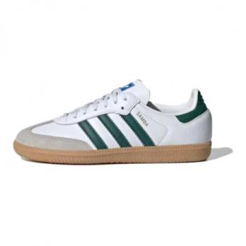 Кроссовки и кеды Adidas Samba OG White Collegiate Green Gum Kids IE1331