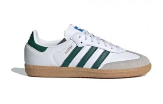 Кроссовки и кеды Adidas Samba OG White Collegiate Green Gum Kids IE1331