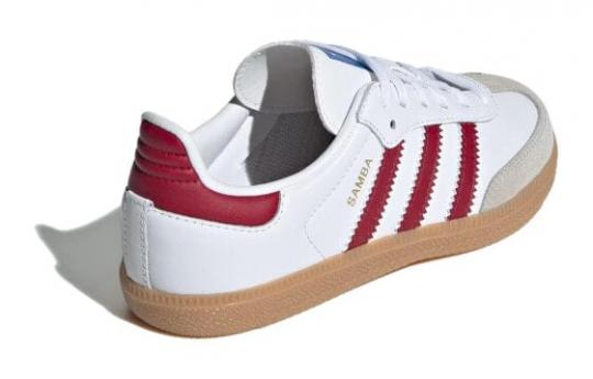 Кроссовки и кеды Adidas Samba OG Cloud White Collegiate Burgundy Gum PS IE1333