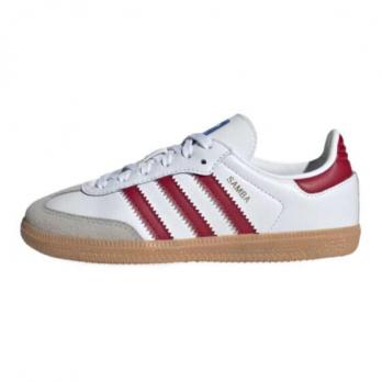 Кроссовки и кеды Adidas Samba OG Cloud White Collegiate Burgundy Gum PS IE1333