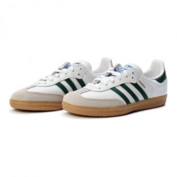 Кроссовки и кеды Adidas Samba OG Cloud White Collegiate Green Gum PS IE1334