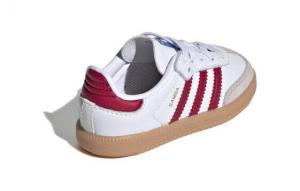 Кеды, кроссовки Adidas Samba OG Cloud White Collegiate Burgundy Gum TD IE1336