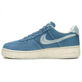 Кроссовки Nike Air Force 1 Casual Shoes Unisex Low-Top Blue STUSSY-NIK