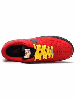 Чёрные женские кроссовки Nike Air Force 1 Low Red Paisley 488298-617