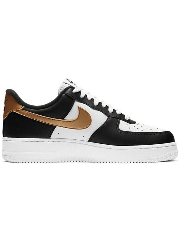 Кроссовки Nike Air Force 1 Low Black White Metallic Gold CZ9189-001