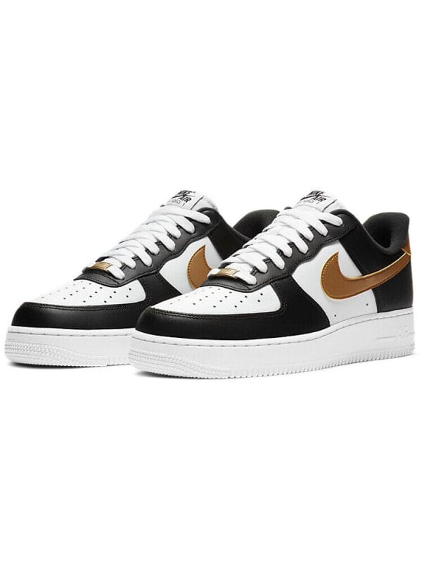 Кроссовки Nike Air Force 1 Low Black White Metallic Gold CZ9189-001
