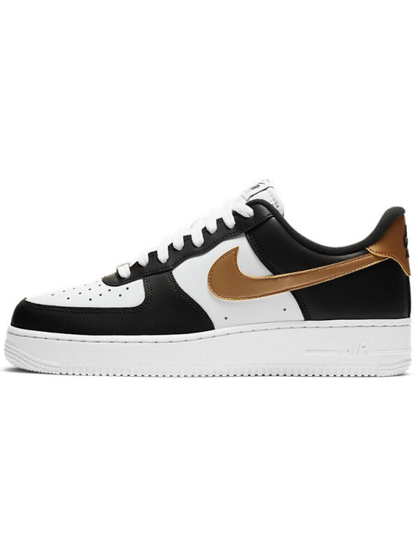 Кроссовки Nike Air Force 1 Low Black White Metallic Gold CZ9189-001