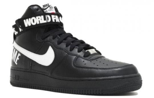 Кроссовки Nike Air Force 1 High Supreme World Famous Black 698696-010