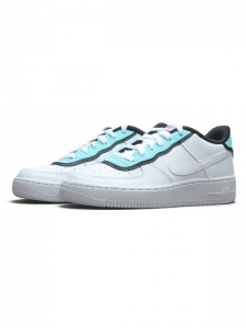 Кроссовки Nike Air Force 1 Low Double Layer Aqua Black GS BV1084-100
