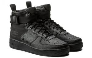 Кроссовки Nike Sf Air Force 1 Mid Triple Black 917753-005