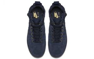 Кроссовки Nike Sf Air Force 1 Mid Obsidian Metallic Gold 917753-400