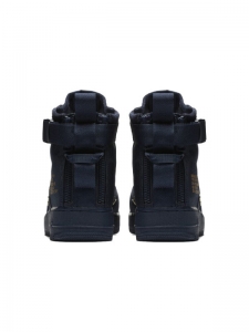 Кроссовки Nike Sf Air Force 1 Mid Obsidian Metallic Gold 917753-400