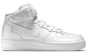 Кроссовки Nike Air Force 1 '07 Mid ''Triple White'' Sneakers 366731-100