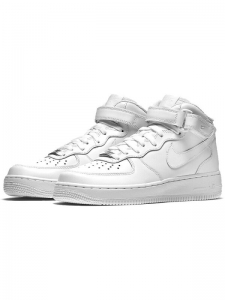 Кроссовки Nike Air Force 1 Mid 07 Leather 'Triple White' Women's 366731-100