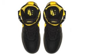 Кроссовки Nike Sf Air Force 1 High Black Dynamic Yellow AR1955-001