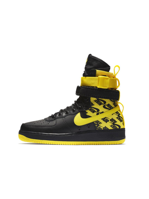 Кроссовки Nike Sf Air Force 1 High Black Dynamic Yellow AR1955-001