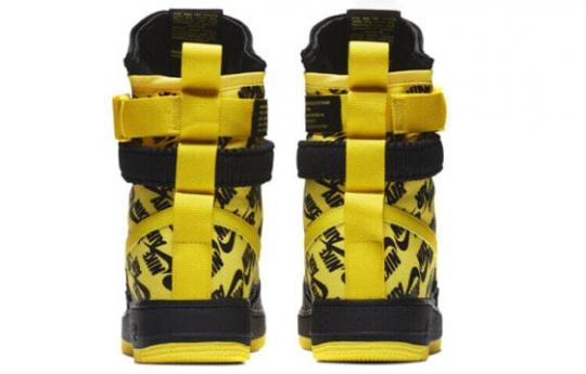 Кроссовки Nike Sf Air Force 1 High Black Dynamic Yellow AR1955-001