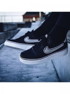 Кроссовки Nike Air Force 1 Low Sport Nba Black White AJ7748-001