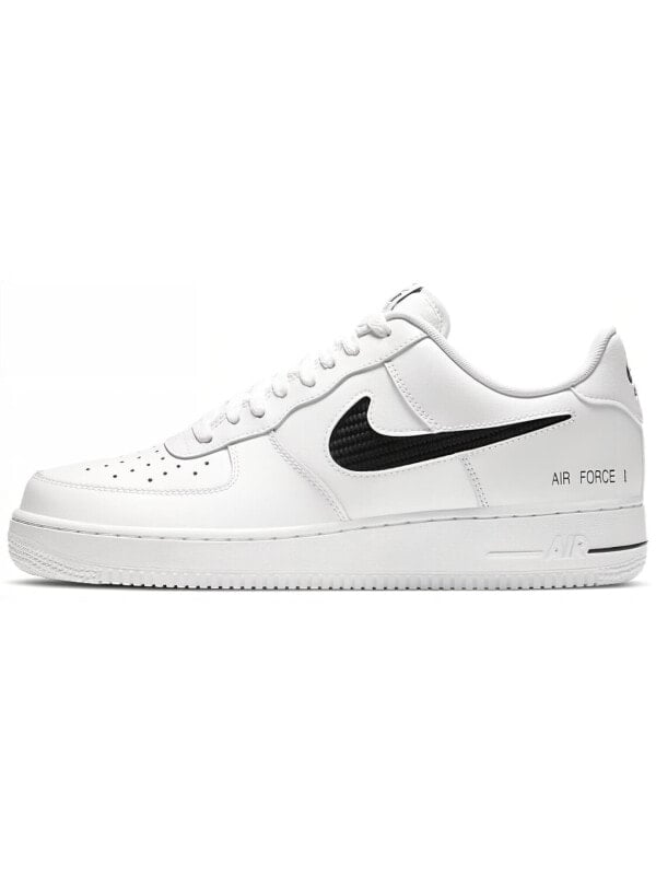 Кроссовки Nike Air Force 1 Low Cut Out Swoosh White Black CZ7377-100