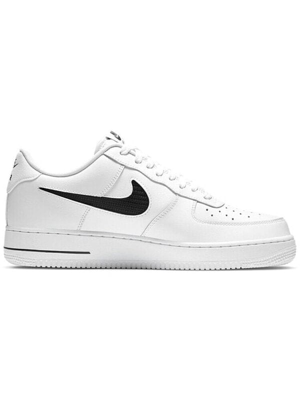 Кроссовки Nike Air Force 1 Low Cut Out Swoosh White Black CZ7377-100