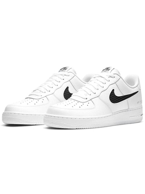 Кроссовки Nike Air Force 1 Low Cut Out Swoosh White Black CZ7377-100