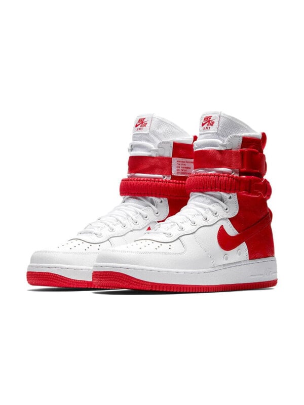Кроссовки Nike SF Air Force 1 High White University Red ar1955-100