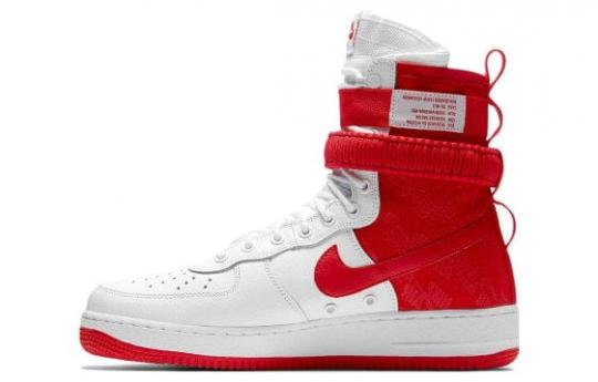 Кроссовки Nike SF Air Force 1 High White University Red ar1955-100