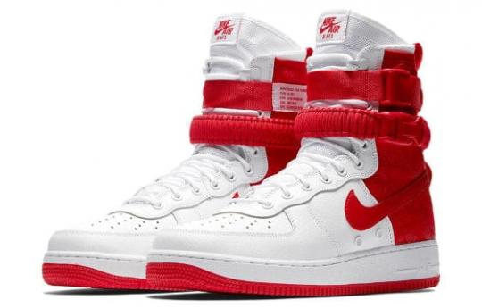 Кроссовки Nike SF Air Force 1 High White University Red ar1955-100