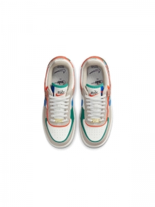 Кроссовки Nike Air Force 1 Low Shadow Sail Signal Blue Green Women's CI0919-109