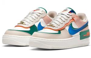 Кроссовки Nike Air Force 1 Low Shadow Sail Signal Blue Green Women's CI0919-109