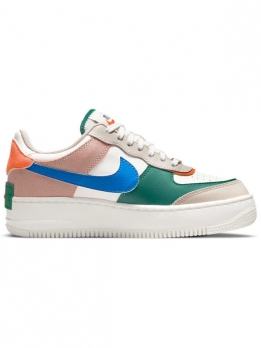 Кроссовки Nike Air Force 1 Low Shadow Sail Signal Blue Green Women's CI0919-109