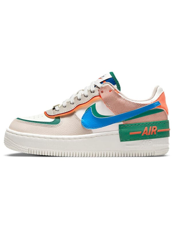 Кроссовки Nike Air Force 1 Low Shadow Sail Signal Blue Green Women's CI0919-109
