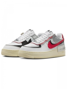 Кроссовки Nike Air Force 1 Shadow 'White Silver Red' Women's FN6335-100
