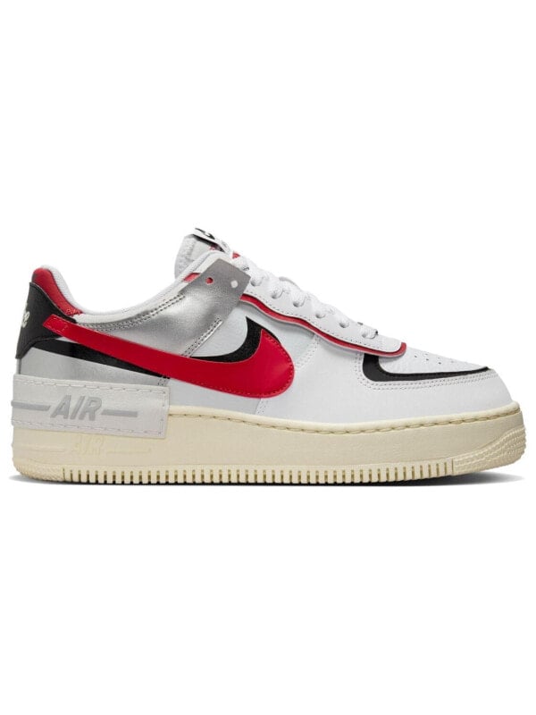 Кроссовки Nike Air Force 1 Shadow 'White Silver Red' Women's FN6335-100