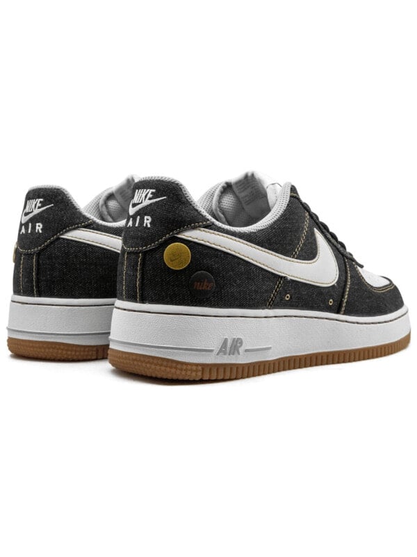 Кроссовки Nike Air Force 1 '07 Low Black Denim 630930-001