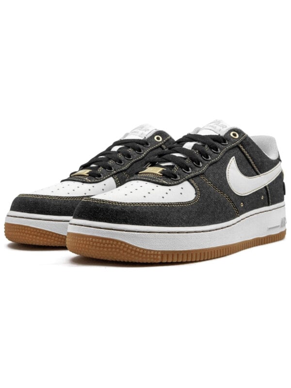 Кроссовки Nike Air Force 1 '07 Low Black Denim 630930-001