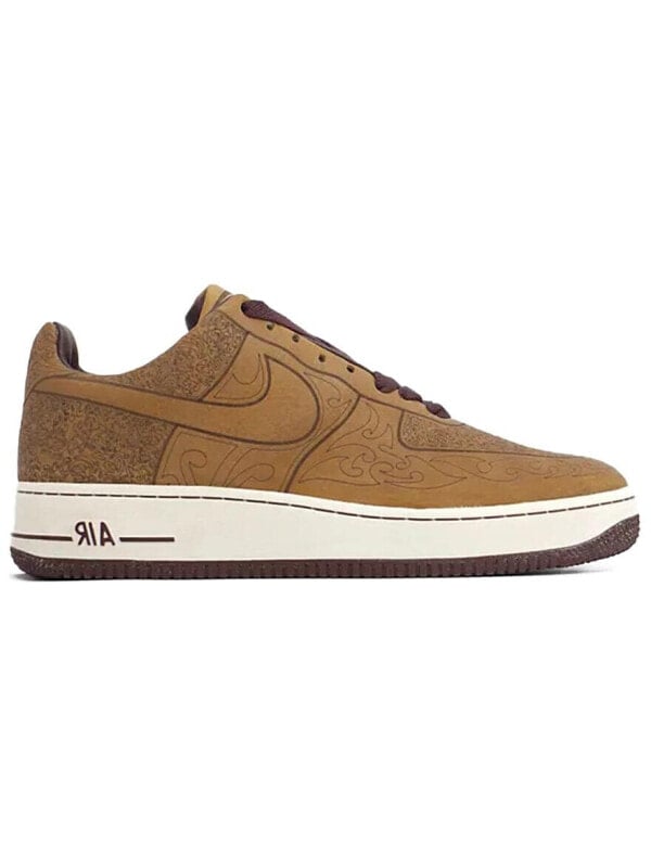 Кроссовки Nike Air Force 1 Slip-Resistant Cushioning Wear-Resistant Low-Top Skateboard Shoes Unisex Brown 308430-221