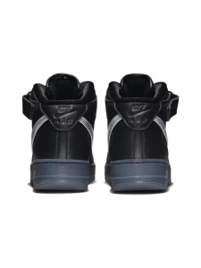 Кроссовки Nike Air Force 1 Mid Prm Black Metallic Silver DX3061-001