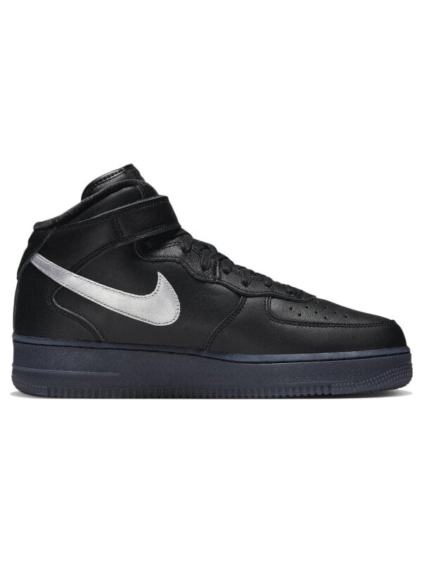 Кроссовки Nike Air Force 1 Mid Prm Black Metallic Silver DX3061-001
