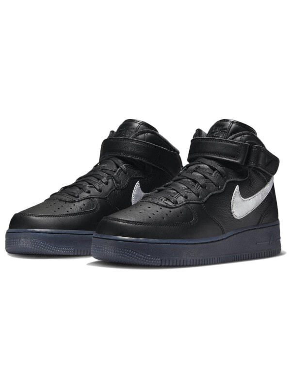 Кроссовки Nike Air Force 1 Mid Prm Black Metallic Silver DX3061-001
