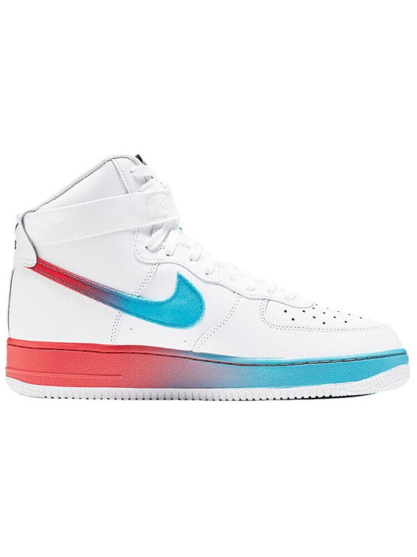 Кроссовки Nike Air Force 1 High Gradient White Blue Fury Ember Glow CJ0525-100