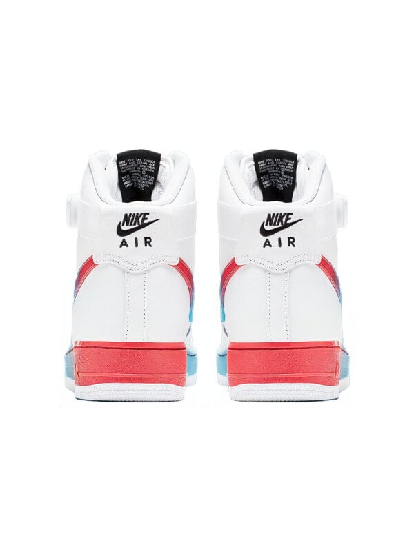 Кроссовки Nike Air Force 1 High Gradient White Blue Fury Ember Glow CJ0525-100