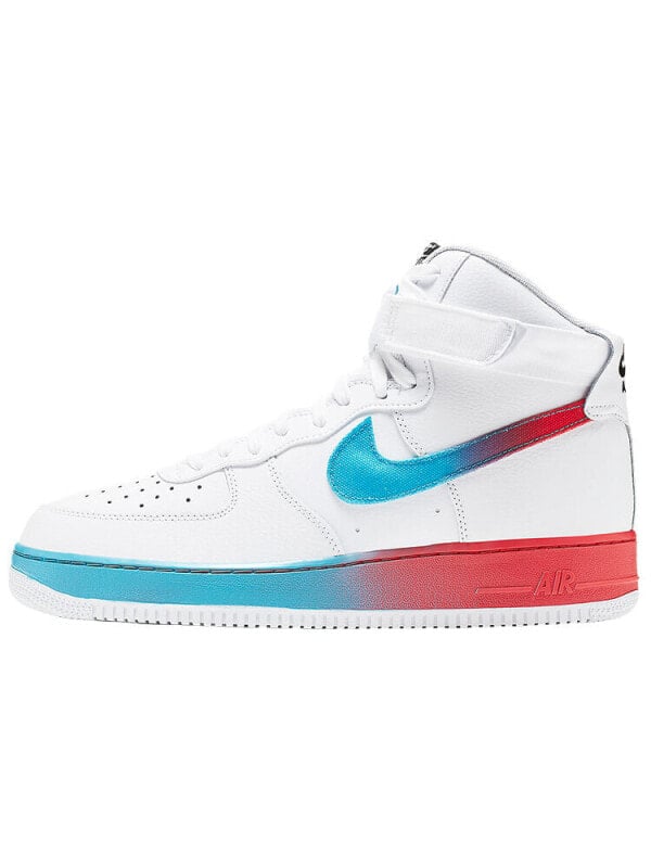 Кроссовки Nike Air Force 1 High Gradient White Blue Fury Ember Glow CJ0525-100