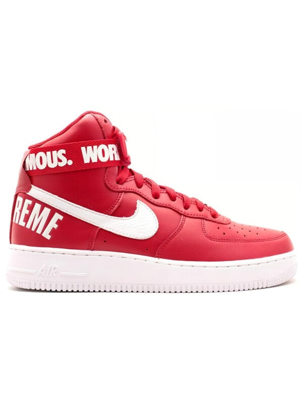 Кроссовки Nike Air Force 1 High Supreme World Famous Red 698696-610