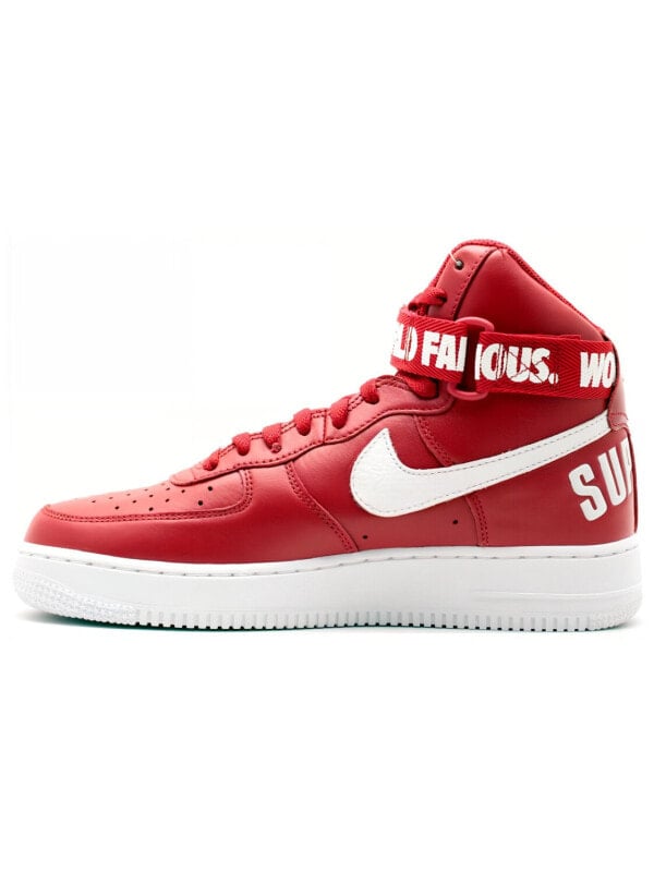 Кроссовки Nike Air Force 1 High Supreme World Famous Red 698696-610
