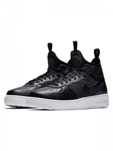 Кроссовки Nike Air Force 1 Ultraforce Mid Black White Women's 864025-005