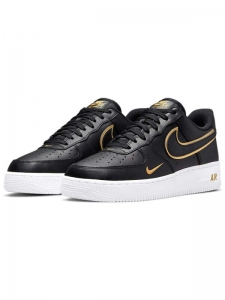 Кроссовки Nike Air Force 1 Low '07 Black Metalic Gold DA8481-001