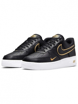 Кроссовки Nike Air Force 1 Low '07 Black Metalic Gold DA8481-001